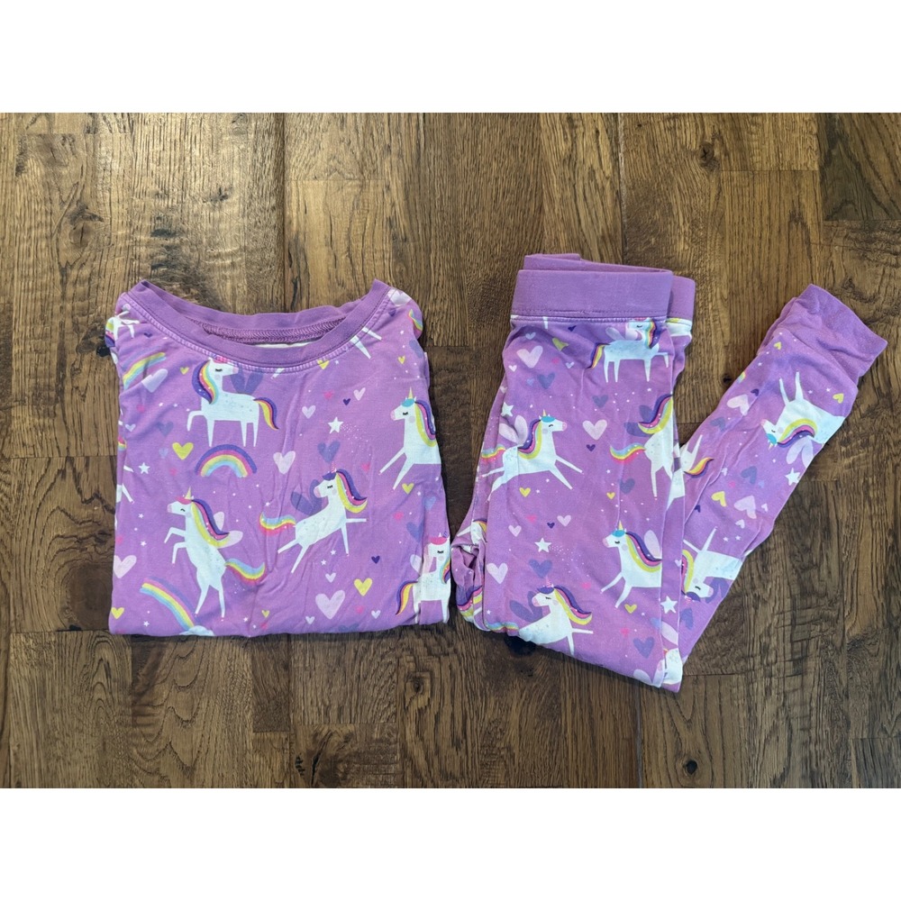 Little Sleepies Pajamas Bamboo Siennas Unicorn Rainbows Size 18 24 Months